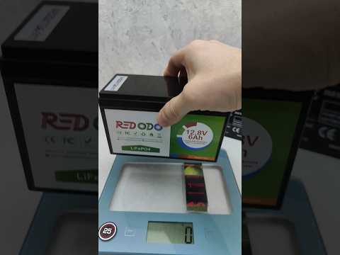 Вес литиевого аккумулятора против свинцового... #akumulatory #akumulator #redodo