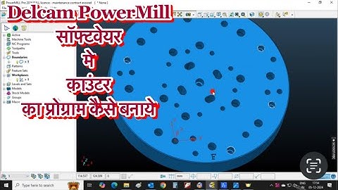 PowerMill Delcam programming. Delcam pe program kaise banaye. PowerMill Delcam me Counter ka program