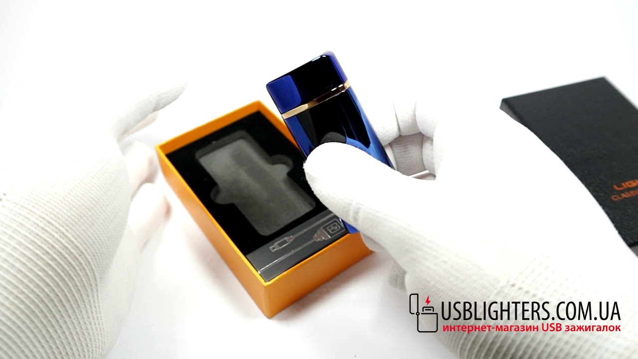 Газовая+USB зажигалка Turbo blue 079_3