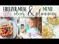 Freezer Meals ~ Menu Planning ~ Healthy Recipes ~ Weekly Meal Planning ~ Meal Ideas ~ Healthy Meals