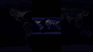 Map Of The World At Night!