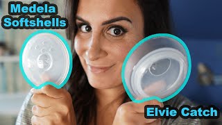 Elvie Catch vs. Medela Softshells || 4 different ways to use! screenshot 4