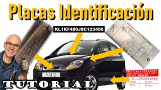 Chevrolet Matiz Spark Identification Plates - Engine Number - VIN - Paint Code - Tutorial