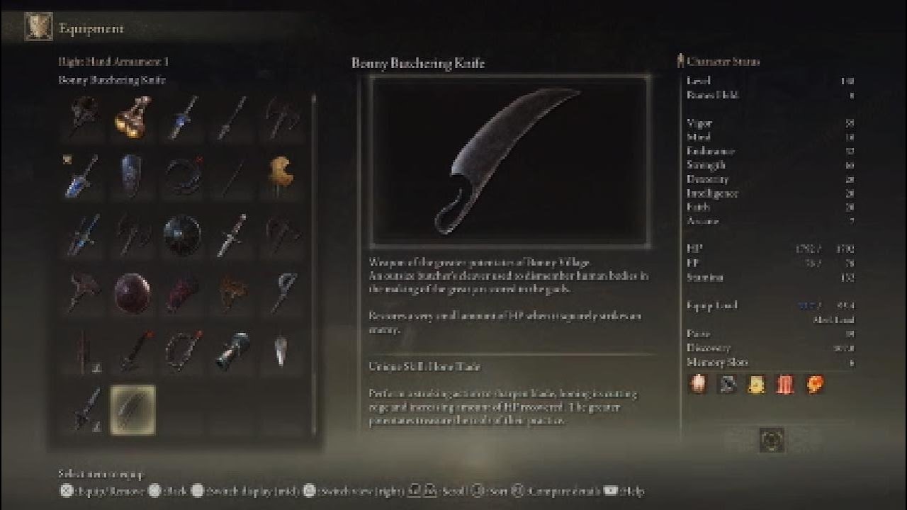 Elden Ring Bonny Butchering Knife Location