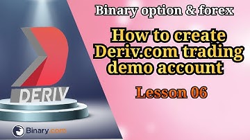 How to creat deriv.com/binary.com trading account lesson 06 | binary option & forex | Amezing trader