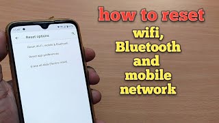 how to reset network settings on android phone