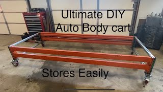 Ultimate DIY chassis/body cart!!! Repurposed pallet racking collapsible cart!!