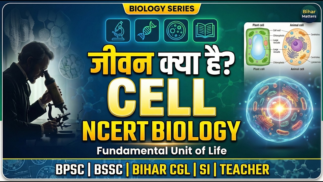 Cell – The Fundamental Unit of Life | NCERT Based Biology for All Competitive Exams