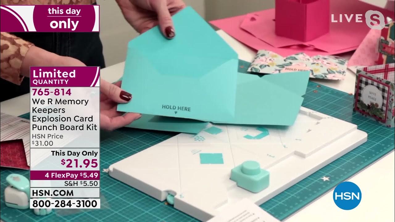 We R Memory Keepers Explosion Card Punch Board Kit YouTube
