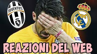 Juventus Real Madrid 1 - 4 JUVE PERDE LA FINALE DI CHAMPIONS! - La reazione ironica dei tifosi web