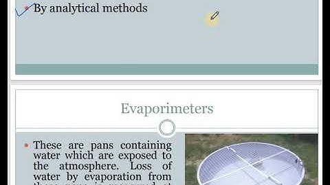 Hydrology unit 2 evaporation