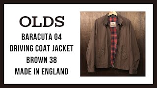 Baracuta G4 Driving Coat Jacket Brown 38 Made in England｜バラクータ G4 ドライビング コート ジャケット ブラウン 38 英国製｜OLDS