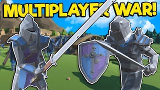 Idiots Build Massive Armies to Battle Each Other!  Village Feud Multiplayer Gameplay