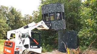 Information PART 2 Installing the Ultimate Deer Blind by Stump blinds on Illinois land management farm! Guide