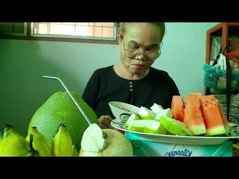 #กินผลไม้#โอ้ยบักแตงโม บักส้มโอ บักสีดา บักกล้วย/แซบหลายๆค่ะ #กินผลไม้#โอ้ยบักแตงโม บักส้มโอ บักสีดา บักกล้วย/แซบหลายๆค่ะ