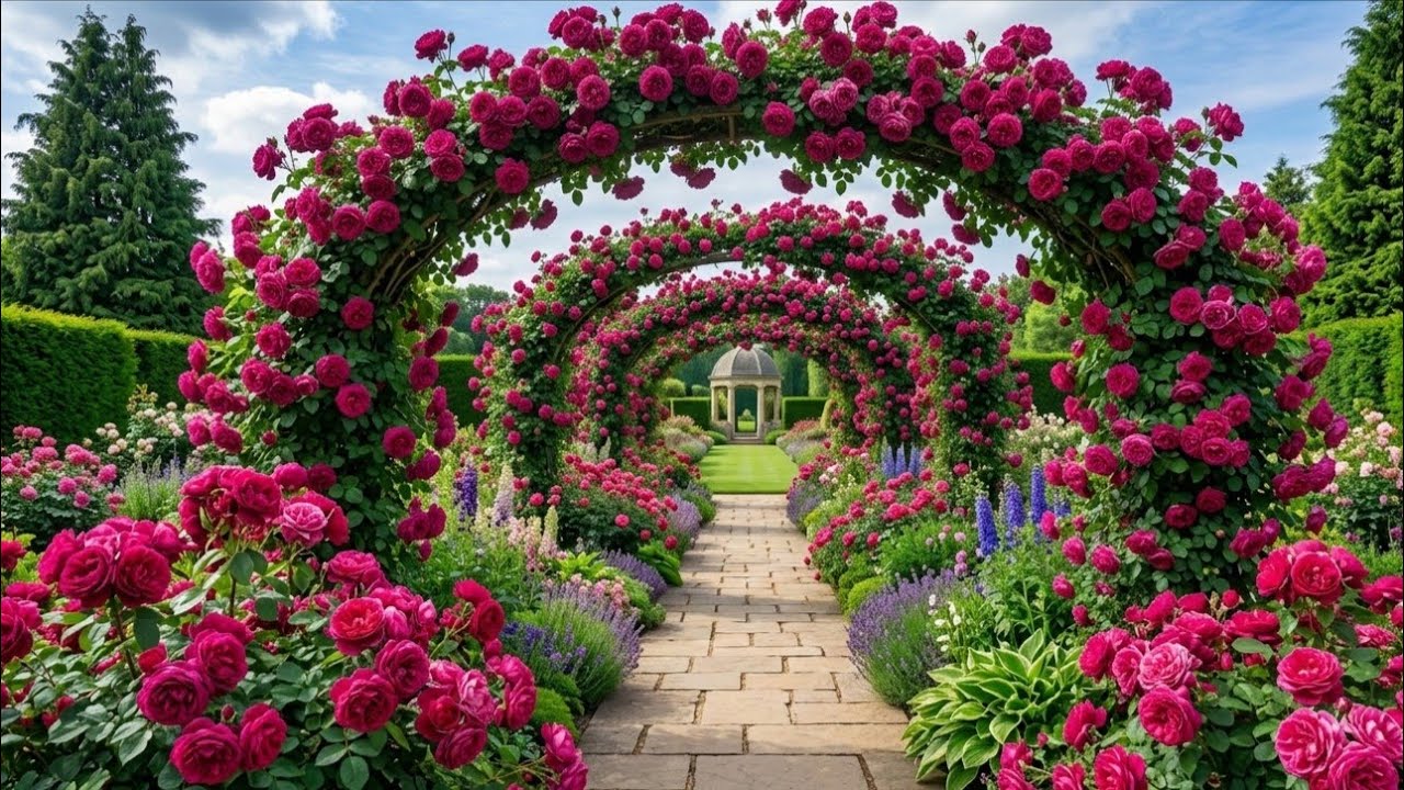 The Peaceful Paradise of Mackinac Island | Relaxing Flower Garden Tour 🌸✨