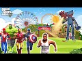 Franklin and Avengers Fight With POPPY PLAYTIME in gtav | GTAV Avengers | A.K GAME WORLD