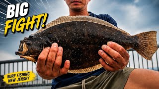 NJ Fluking in Toxic Air! 😷 Testing My New Ultralight Reel on an Keeper Fluke!