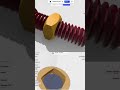3D Nut and Bolt Design✅️ #nutbolt #3d #3dart #3dprinting #3dsoftware #tutorial #viral