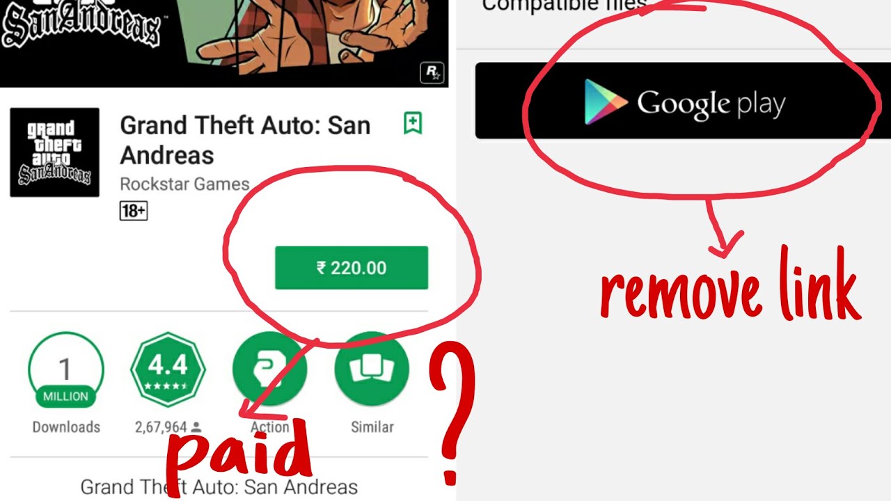 How to download GTA San Andreas game Android free (2018) - YouTube