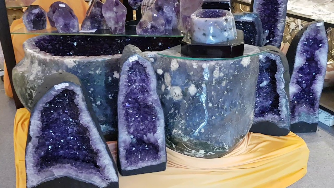 Amethystdrusen bei uns im Edelsteinshop