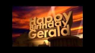 Happy Birthday Gerald