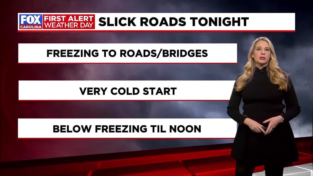 Slick roads possible for Wednesday morning, First Alert for dangerous ...