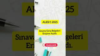 Ales 20251 Akedemik Personel Ve Lisansüstü Eğitimi Giriş Sınavı Belgeleri Erişime Açıldı.