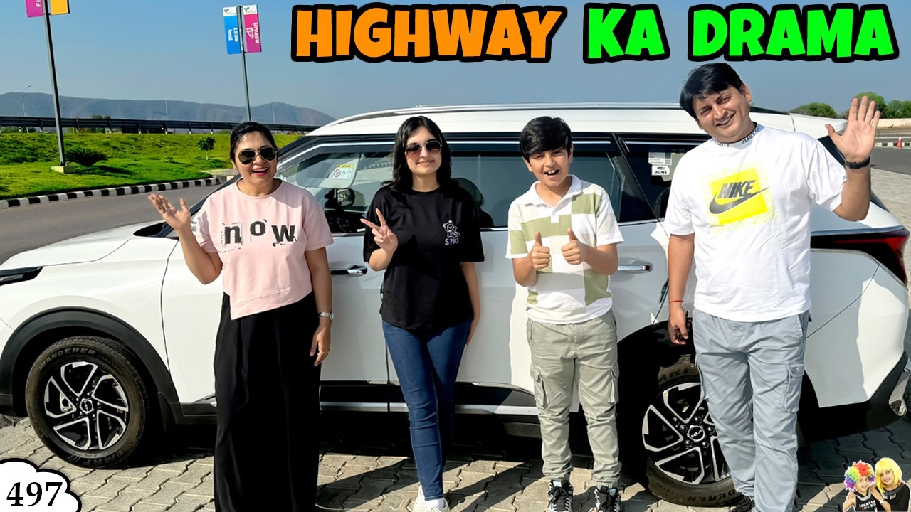 HIGHWAY RULES | Highway Challenge with family | Delhi Mumbai Expressway NE 4 | Aayu and Pihu Show