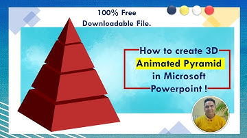 How to Create 3D Animated Pyramid in Powerpoint [3D Pyramid Infographics Free Template]