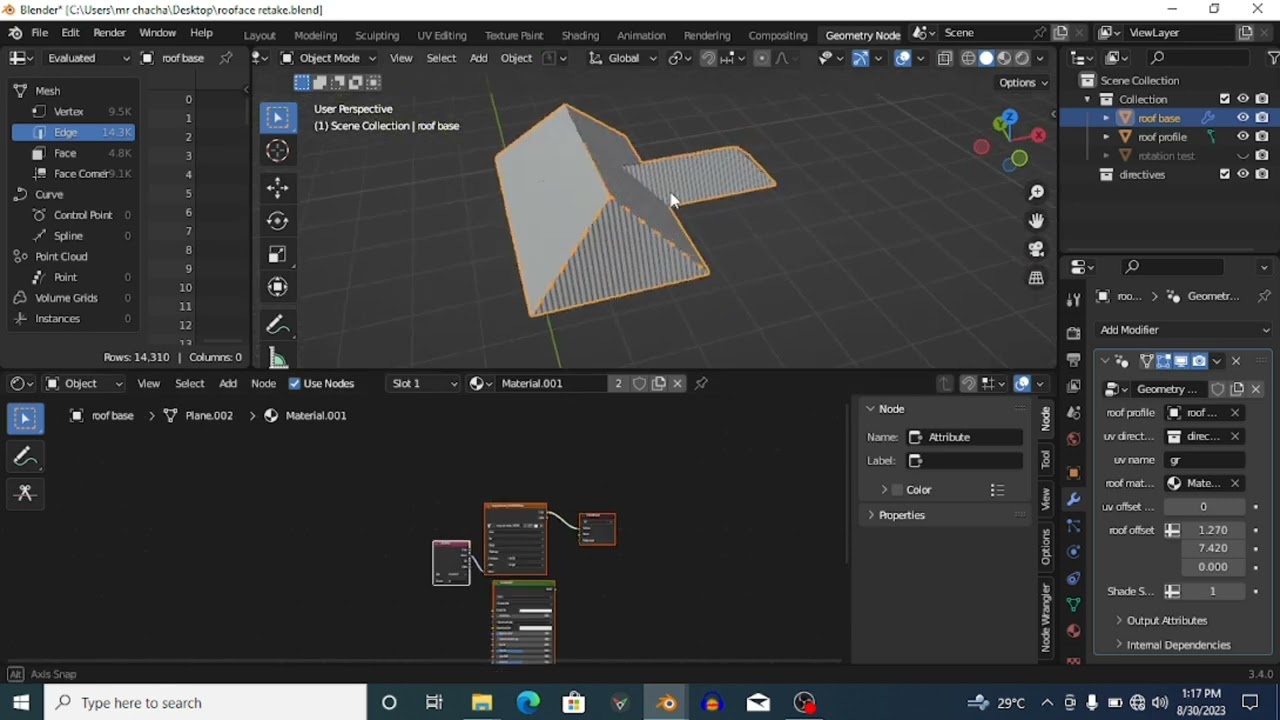 Floorplanner Geometry Node