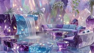 777 Hz Soft Waterfall · Amethyst, Blue Topaz & Rose Quartz Oasis screenshot 5