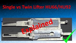 (523) Difference Between Single & Twin Lifter HU66 & HU92 Lishi Tools