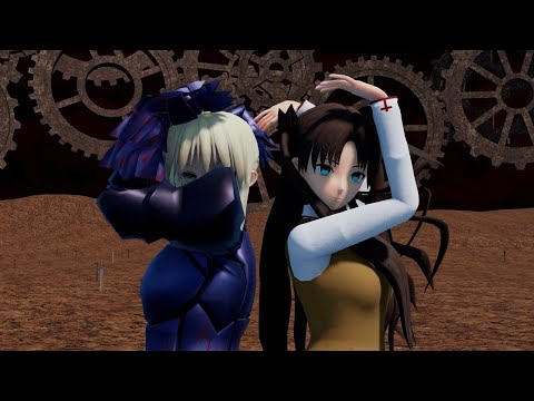 fate stay night  [mmd] Rin x Baber Alter  [Red velvet Naughty]