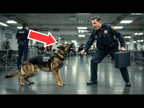 K9 Dog Wouldn't Stop Barking At A Police Man—The Truth Behind It Stunned  Entire Terminal - YouTube