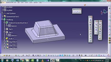 Drafted fillet pad - Catia