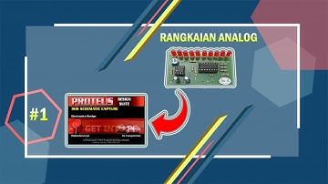 Rangkaian Running LED menggunakan PROTEUS | IC 555 | IC 4017
