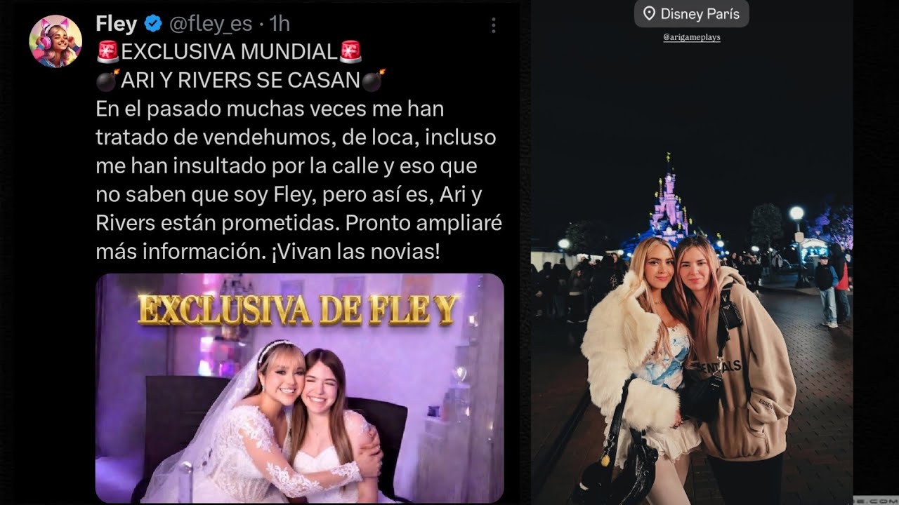 Ari And Rivers 💣BOMBAZO💣ARI GAMEPLAYS y RIVERS SON PROMETIDAS y SE CASAN en PARIS ...