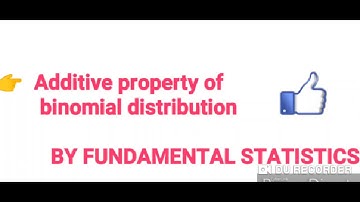 Additive property of binomial distribution
