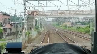 ［常磐快速線の交代駅］E531系カツK483編成常磐線前面展望 松戸（JJ06）～我孫子（JJ08）