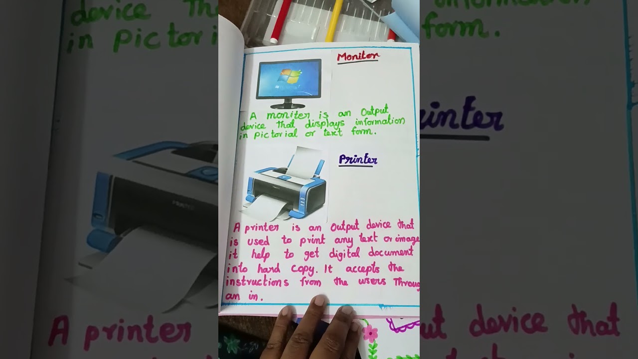 school project ict  || computer input output device project ideas || school project ||