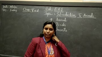 EVS Class 2 Introduction To Animals Chapter
