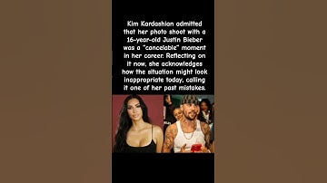 Kim Kardashian Labels Her 16-Year-Old Bieber Photo Shoot a Cancelable Moment #celebritynews