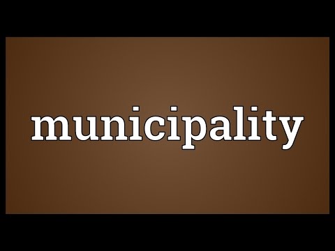 Municipality Meaning