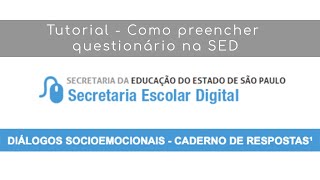 Tutorial Questionário Socioemocional na SED