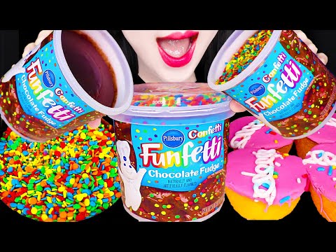 ASMR Funfetti Icing 펀페티 <strong>아이싱</strong> 먹방 Mukbang, Eating