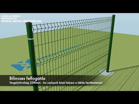 Videó: Fémoszlop – a kerítés alapja