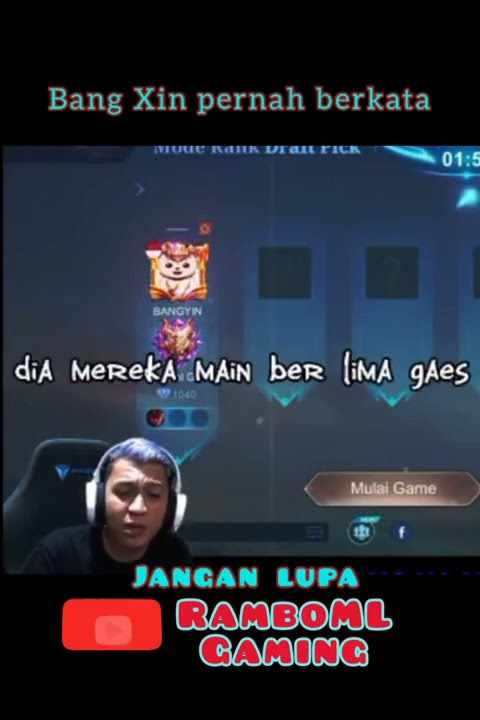 REACTION BANG XIN - SOLO RANK ITU BUKAN MUSUHNYA YANG JAGO