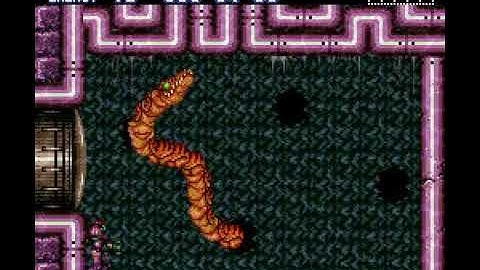 Super Metroid - Maridia mini-boss killed only with necessary missiles