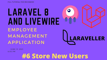 06 Laravel Livewire Tutorial - Employees Management Project - Create New Users With Modal
